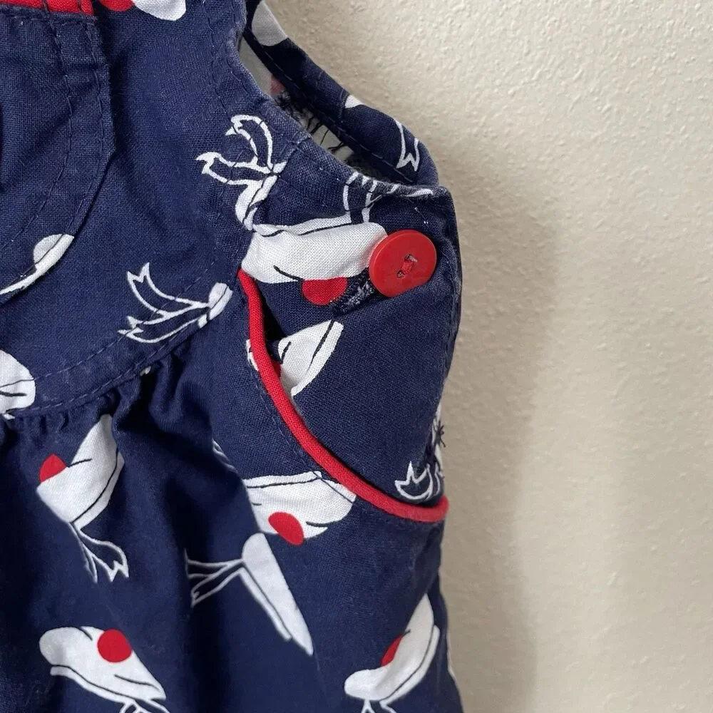 Vintage Oshkosh B'Gosh Beret Hat Baby Overalls Made USA Size 12 Months Vestbak